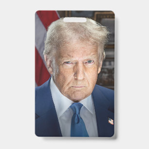 Badge Donald Trump 2025 Portrait du président américain