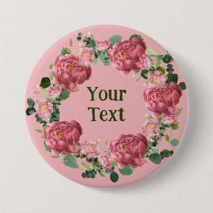 Badge d'ordinateur portable de courge de pivoine d