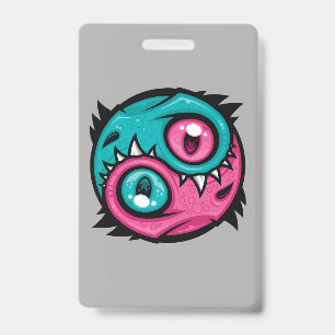 Badge Dragons Yin Yang Rose et Sarcelle