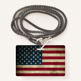 Badge Drapeau américain