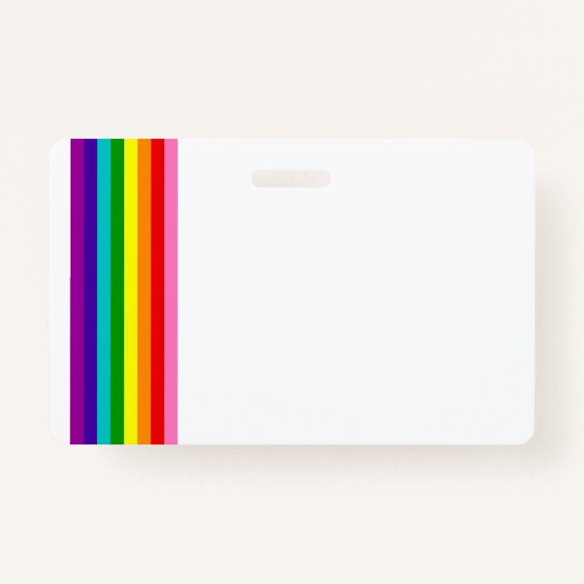 Badge Drapeau arc-en-ciel Drapeau LGBTQIA Gay pride Insi (Devant)
