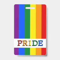 Badge Drapeau Arc-en-ciel & LGBT, Fierté