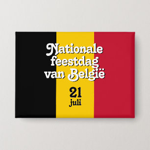 Badge Drapeau belge de la fête nationale belge