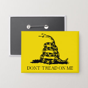 Badge Drapeau de Gadsden à serpent à sonnette : Lutte, R