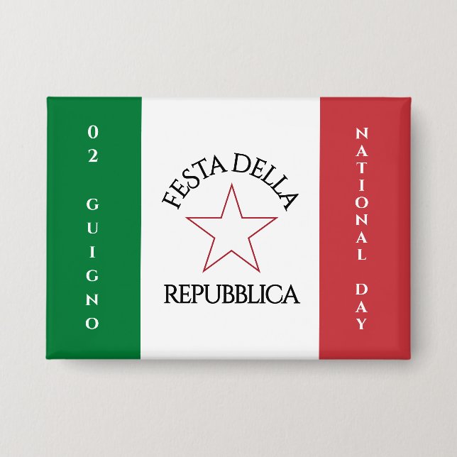 Badge Drapeau de la Festa della Repubblica (Recto)