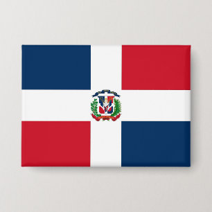 Badge Drapeau de la République dominicaine Bouton Bander