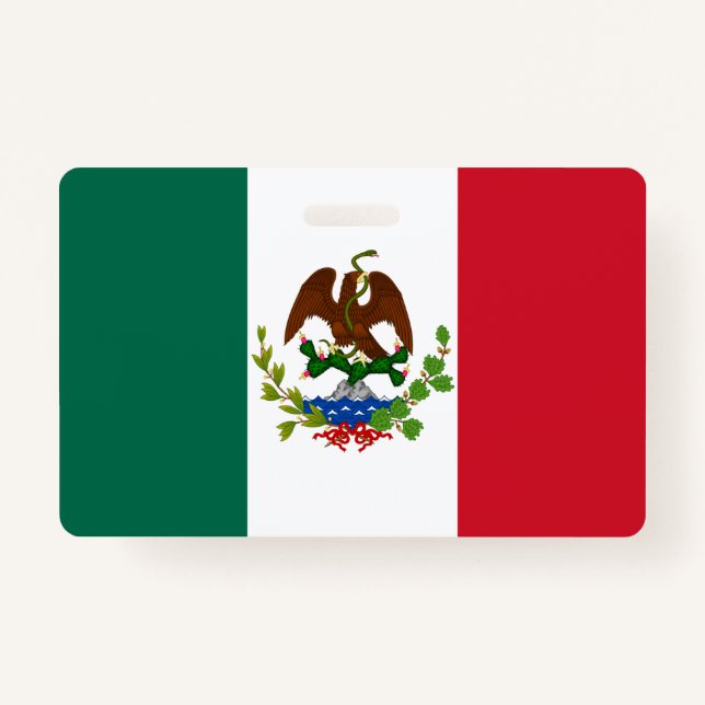 Badge Drapeau de la République mexicaine : 1824-1835, Pè (Devant)