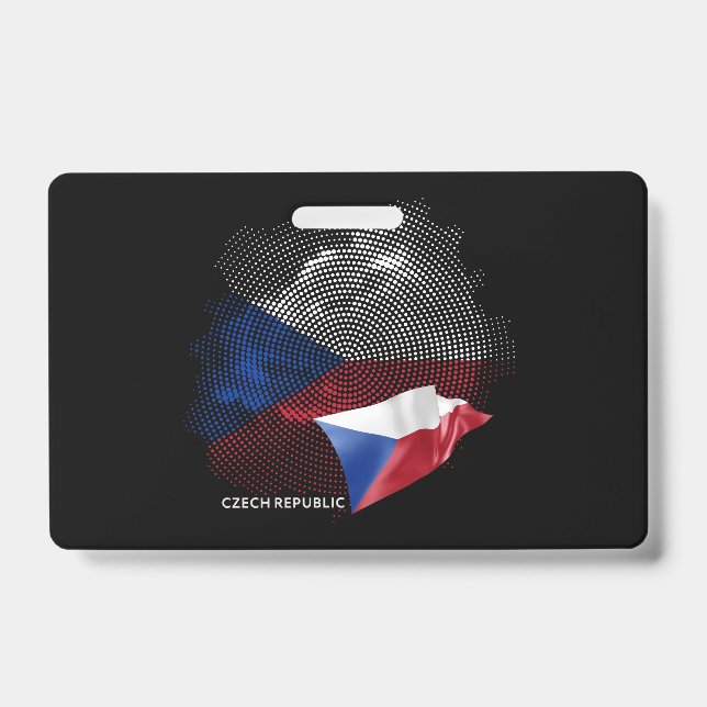Badge Drapeau de la République tchèque (Avant)