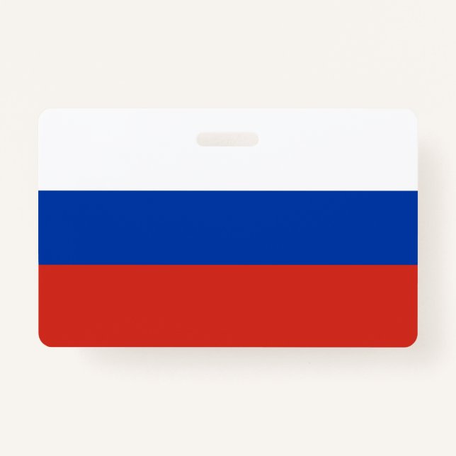 Badge Drapeau de la Russie (Devant)