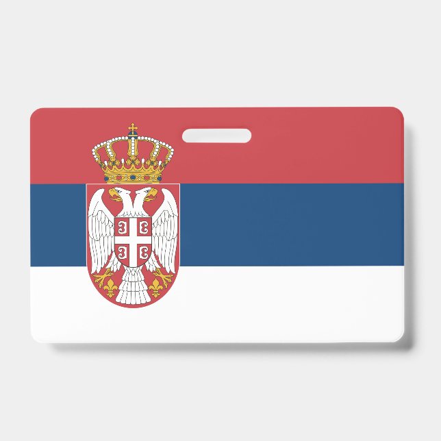 Badge Drapeau de la Serbie (Avant)