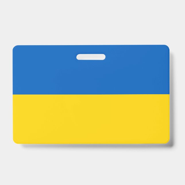 Badge Drapeau de l'Ukraine (Face)