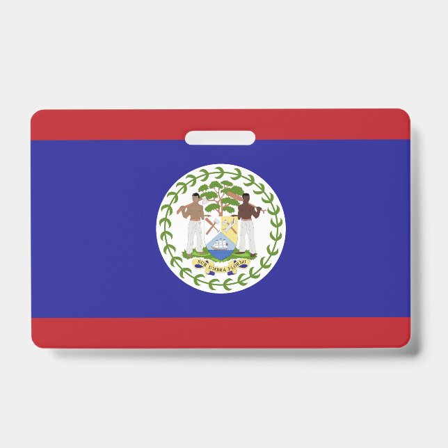 Badge Drapeau du Belize (Avant)
