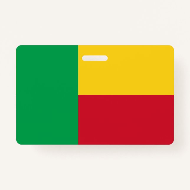 Badge Drapeau du Bénin (Devant)