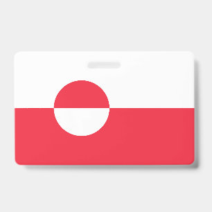 Badge Drapeau du Groenland