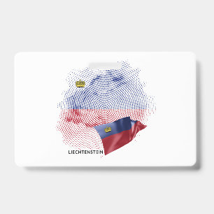 Badge drapeau du Liechtenstein