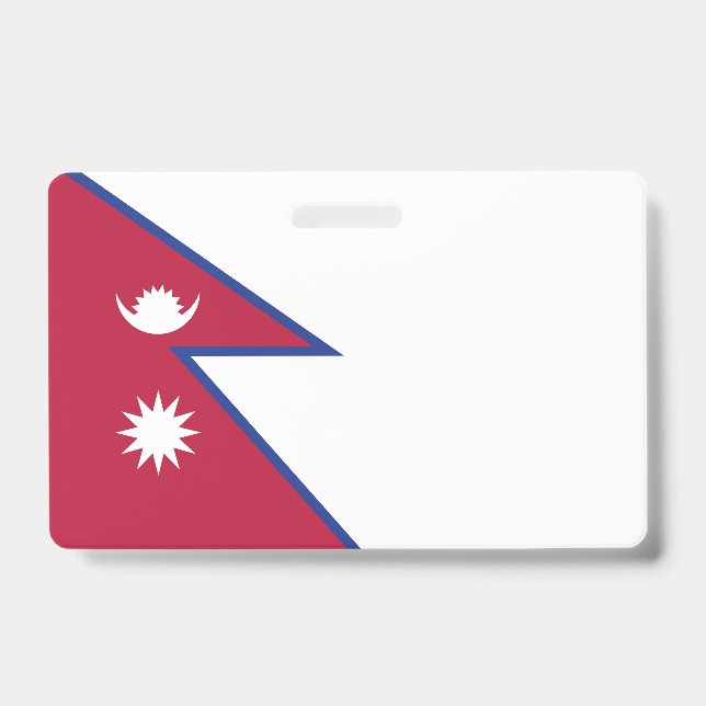 Badge Drapeau du Népal (Avant)