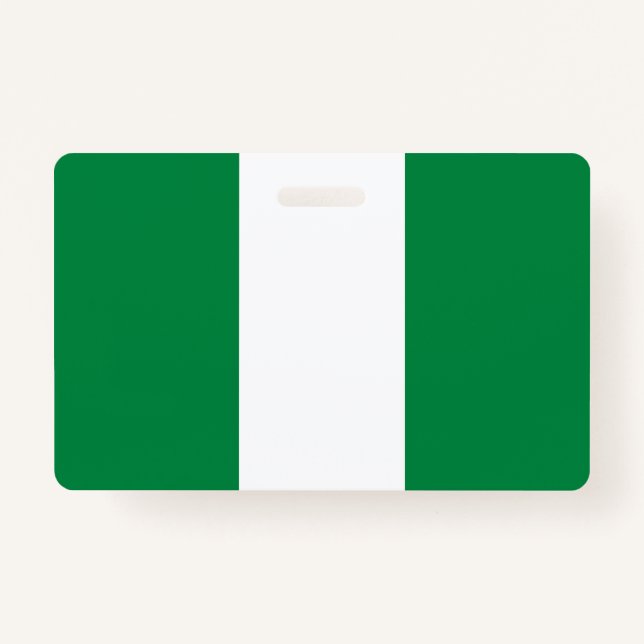 Badge Drapeau du Nigeria (Devant)