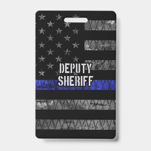 Badge Drapeau en détresse d'adjoint au shérif