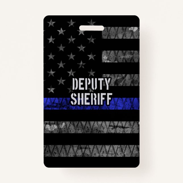 Badge Drapeau en détresse du shérif adjoint (Devant)
