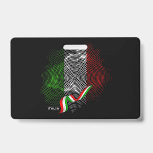 Badge Drapeau italien