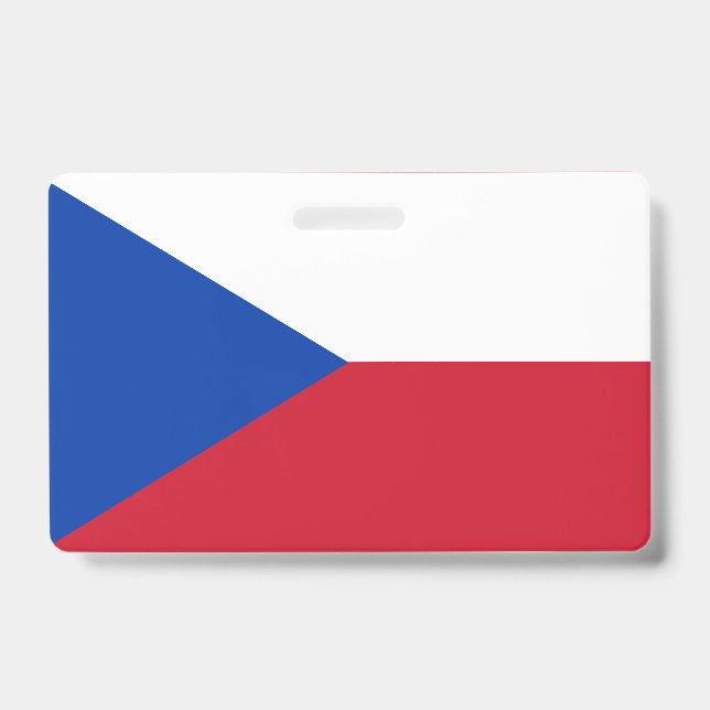 Badge Drapeau République tchèque (Avant)