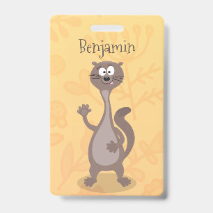 Badge Drôle dessin animé en toile