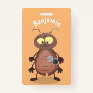 Badge Drôle drôle de personnage de dessin animé de cafar