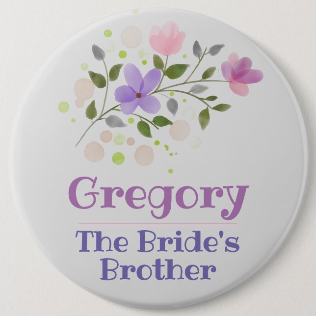 Badge du bouton frère de la mariée (Devant)