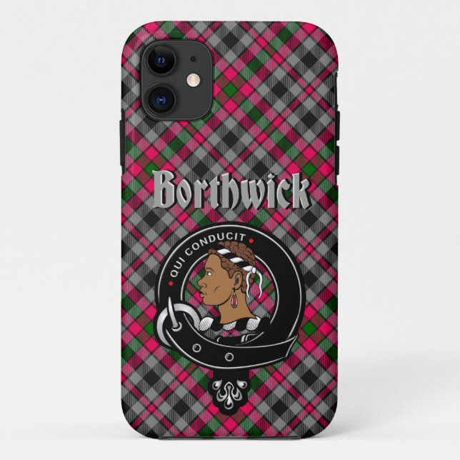 Badge du clan Borthwick et étui téléphonique Tarta (Dos)