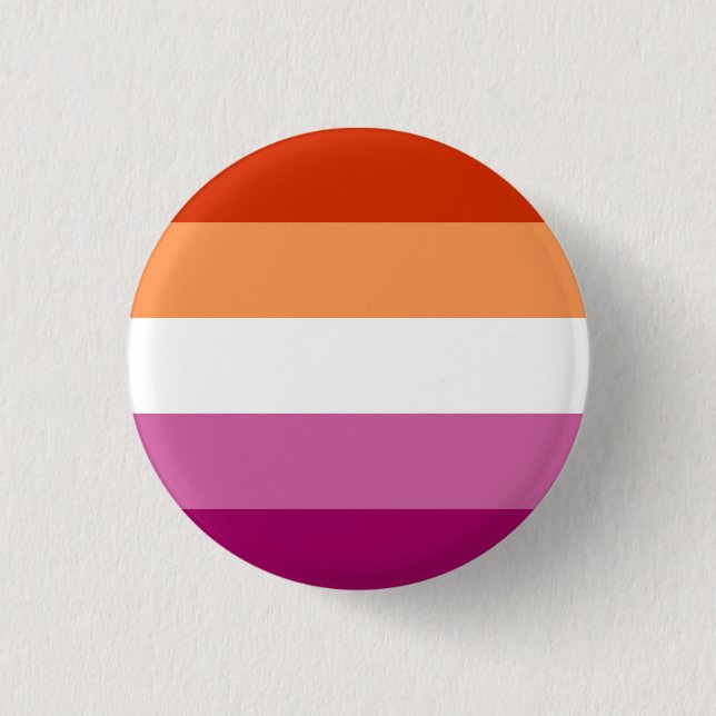 Badge du drapeau de la fierté lesbienne (Devant)