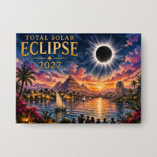 Badge Éclipse solaire totale de 2027 en Égypte