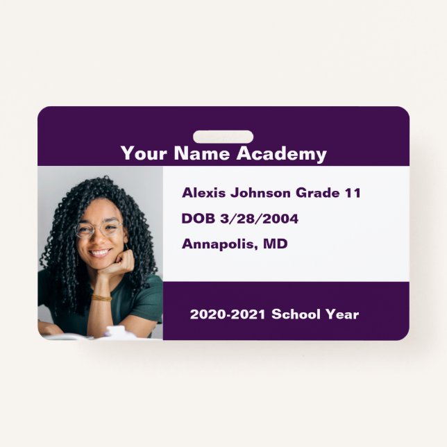 Badge Eggplant Purple Faites-Le Vous-Même Custom Homesch (Devant)