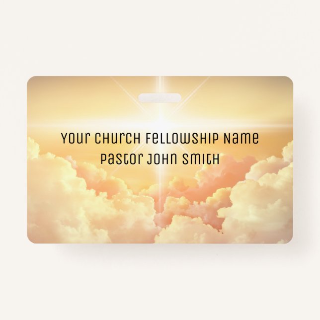 Badge Église chrétienne des nuages célestes (Devant)