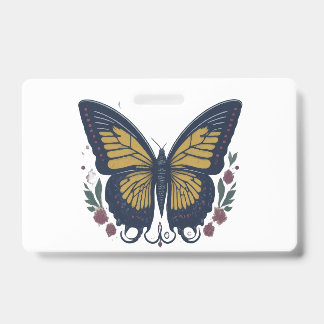 Badge Élégance Ethérée : Papillon romantique