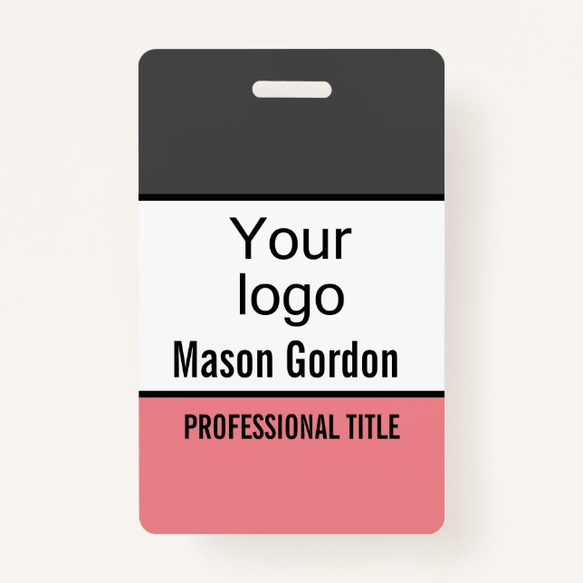Badge Élégant, minimaliste (Devant)