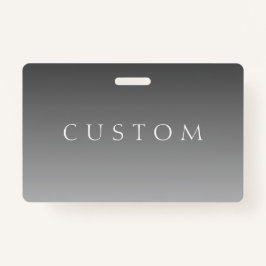 Badge Élégant texte sur simple moderne gris ombre dégrad