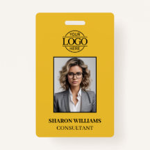 Elegant Yellow Simple Minimalist Employee Photo