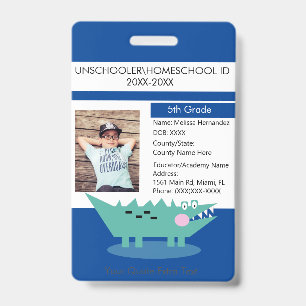 Badge Élève unschooling de l'enseignement moderne à domi