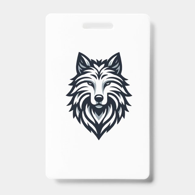 Badge Emblème du loup solitaire (Avant)
