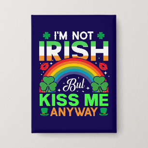 Badge embrassez-moi quand même irish humour design-63942