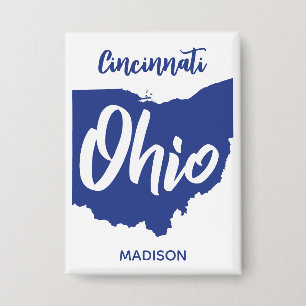 Badge Emplacement personnalisé et nom Ohio