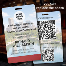 Emplacement Remplacement Photo QR Logo Conférence