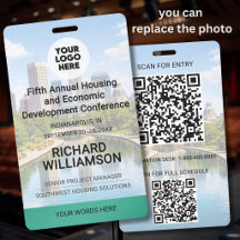 Emplacement Remplacement Photo QR Logo Conférence