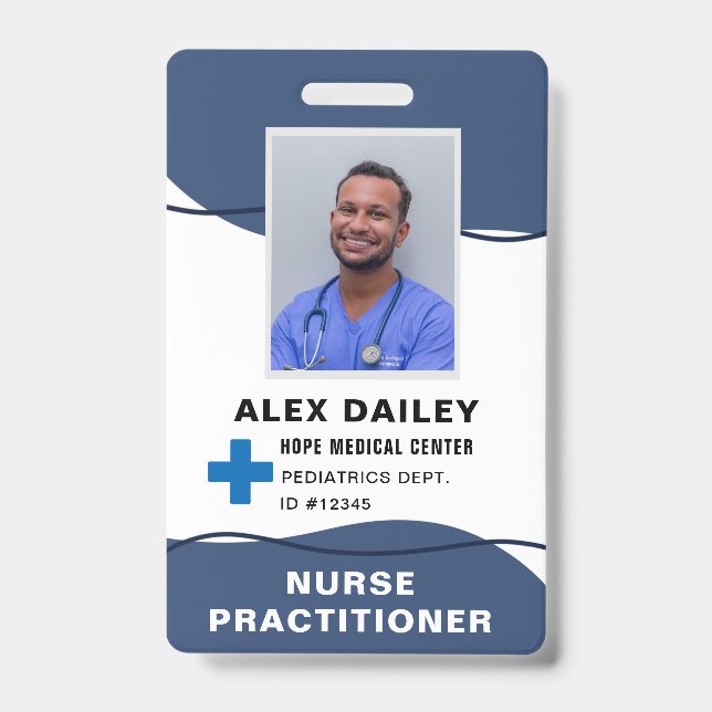 Badge Employé chirurgical Médicale professionnel (Front)