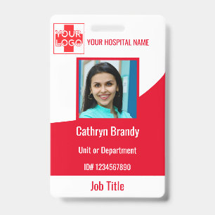 Badge Employé d'hôpital ou de clinique personnalisé