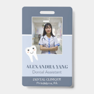 Badge employé du cabinet dentaire, assistante dentaire P