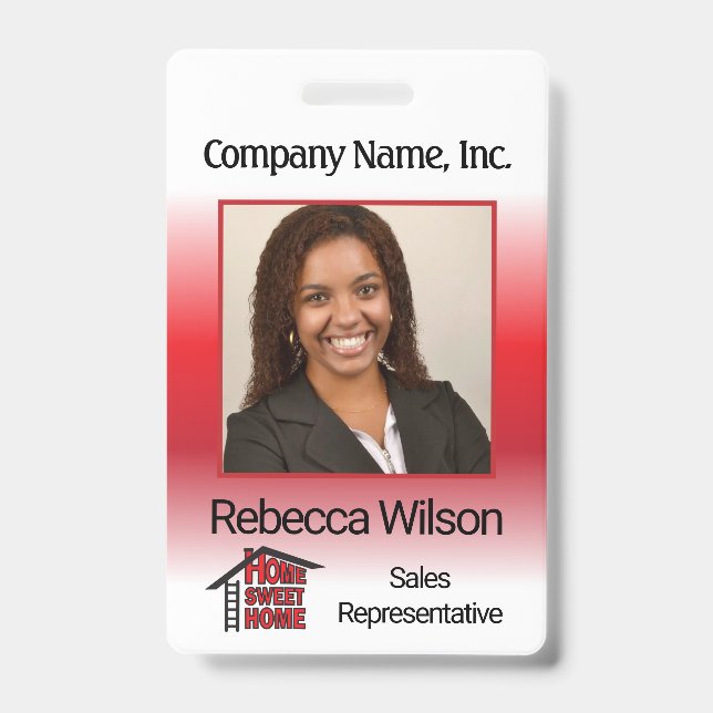 Badge Employé du magasin - Rouge (Front)