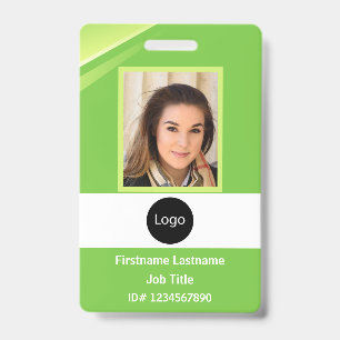 Badge employé d'une société verte personnalisée Phot