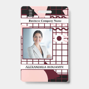Badge Employé Entreprise Photo Logo ID personnalisé