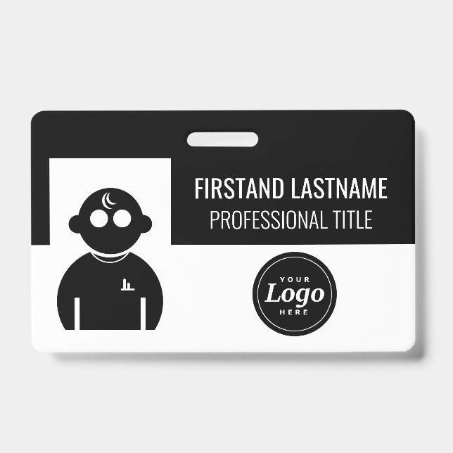 Badge Employé noir (Avant)